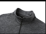 Dad Wears Jacket With A Stand-up Collar And A Casual Jacket