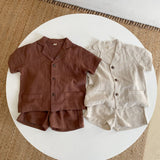 Summer Baby Clothes Set - Shirt & Shorts for Infants