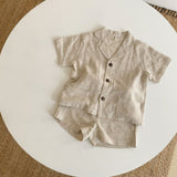 Summer Baby Clothes Set - Shirt & Shorts for Infants
