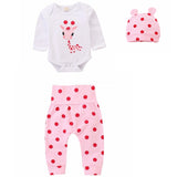 Cotton Polka Dot Baby Clothes Set for Newborns (0-3M)