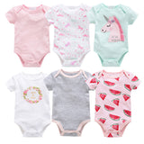 Newborn Baby Clothes 6-Piece Cotton Summer Set