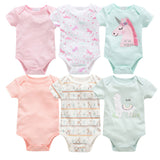 Newborn Baby Clothes 6-Piece Cotton Summer Set
