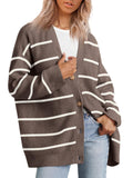 A versatile knitted women's sweater with V-neck buttons and solid color for women
